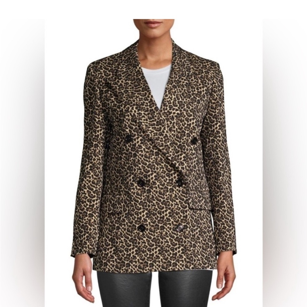 The Kooples Leopard Print Oversized Blazer - US Size Large